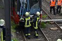 Unfall zwischen zwei KVB Bahnen Koeln Hoehenhaus Im Weidenbruch P252